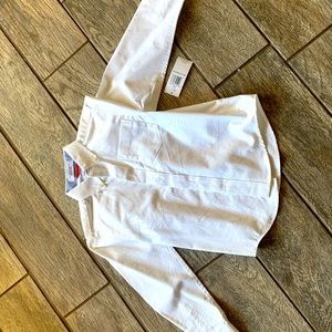 Boys White Button Shirt